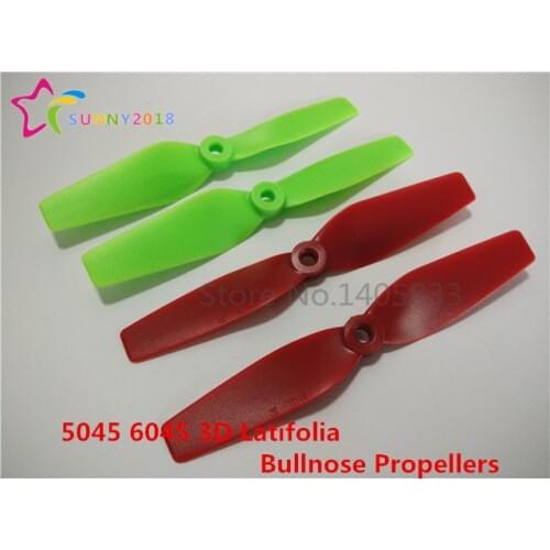 24pcs / 12Pair 5045 6045 3D Latifolia Bullnose Propellers For FPV Mini QAV250 ZMR 250 270 280 Quadcopter