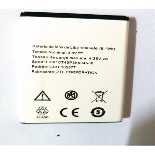 3.8V 1600mAh Li3816T43P3h604550 cell phone battery For ZTE Blade A410 Battery with phone stander