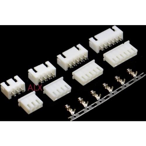 50/25sets XH2.54 connector 2.54MM PITCH Straight needle Seat + plug + terminal 2P/3P/4P/5P/6P/7P/8P/10P/12P Housing pin header