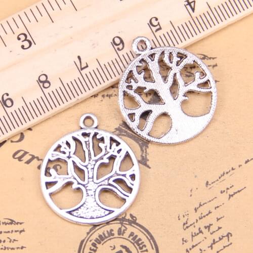 10pcs Charms peace tree 23mm Antique Pendants,Vintage Tibetan Silver Jewelry,DIY for bracelet necklace