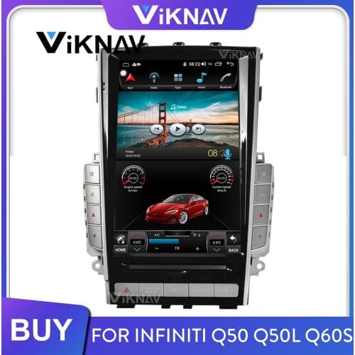 For Infiniti Q50 Q50L Q60S 2012 2013 2014 2015 2016-2019 Android Car Radio Stereo Multimedia Player GPS Navigation Head Unit