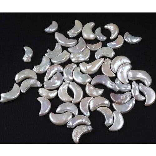 Special Moon Shape Good Quality Loose Pearl Natural Freshwater Pearl Bead