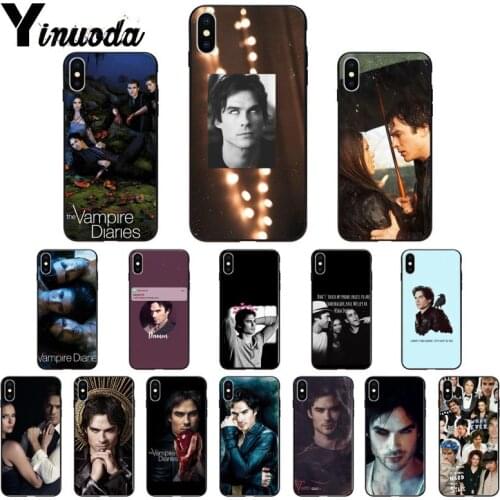 Yinuoda Vampire Diaries Stefan Damon Salvatore Back Phone Case For iPhone 11 8 7 6 6S Plus X XS MAX 5 5S SE 2020 XR 11 pro Cover