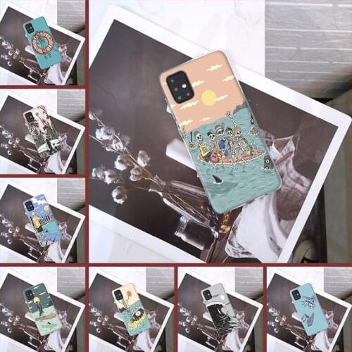 Back Cover For Samsung Galaxy A40 A30 A20 A10 Funny Skull Cartoon Skeleton Soft Silicone Phone Case For Samsung A50 A60 A70 A80