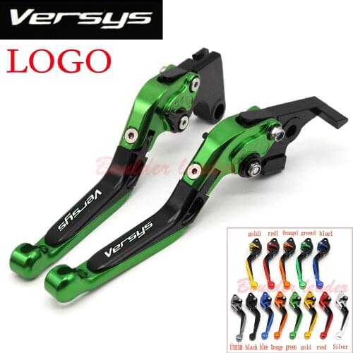 For Kawasaki VERSYS (650cc). KLE 650 2006 2007 2008 Laser Logo(Versys) CNC Aluminum Adjustable Motorcycle Brake Clutch Levers