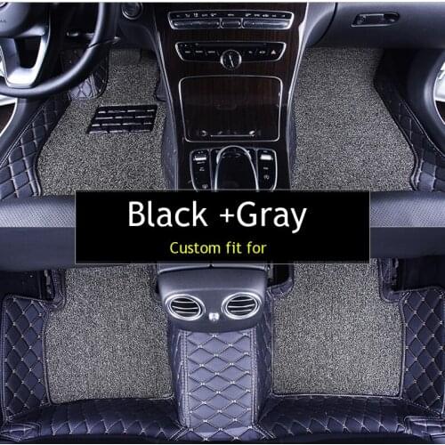 Double layer fabric Custom fit car floor mats Renault all model clio Kadjar Megane2 3 S.R Captur Latitude Fluence logan laguna