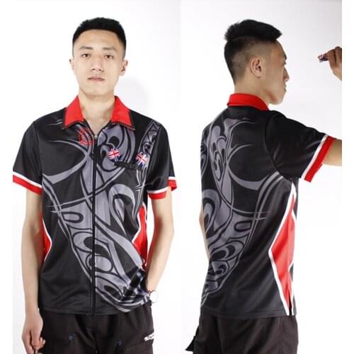 DIY Custom breathable absorb sweat electronic darts competition uniforms