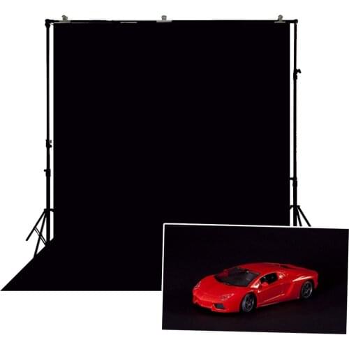 Photography Backdrop Black Background Solid Color Pure Black Screen Back Drop Game Studio Products Photoshoot Portrait At Home