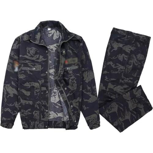 Welder Wear-resistant Overalls Outdoor Camouflage Suit 2021 New Spring And Autumn Mens Labor Protection Suit