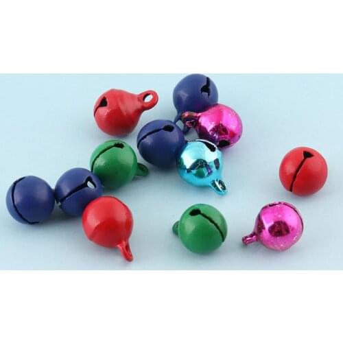 Jingle Bells Blocks 12mm Colorful Christmas Bells Round Bells Wedding Bells Kettle Bells Pet Collar Bells Wands Bells Supply