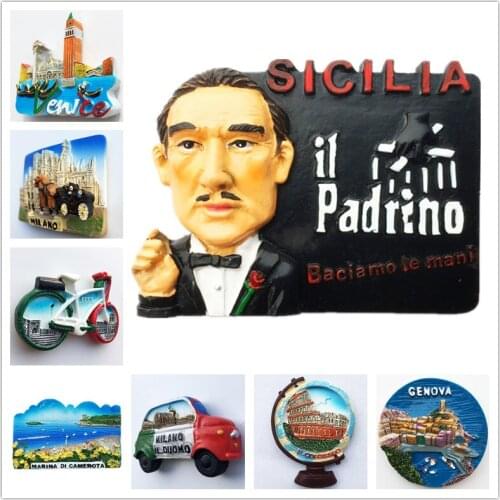 Italy Flavor 3D Refrigerator Magnets Fridge Magnetic Tourist Souvenir Decoration Articles Handicraft Gifts