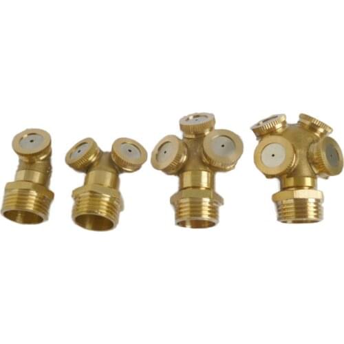 1/2 Inch Male Threaded Copper Atomizing Nozzle Porous Garden Agricultural Atomizing High-pressure Cooling Copper Nozzle