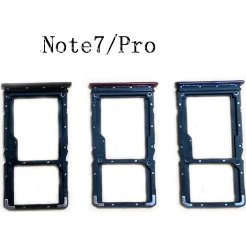 New For Xiaomi Redmi Note 7/Note 7 pro SIM Card Tray Slot Holder Adapter Accessories Replacement Parts
