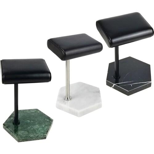 Leather & Marble Watch Display Stand Holder, Modern, Luxurious & Safe, the Most Elegant Way to Rest and Show Your Watch