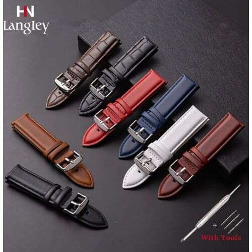 Cowhide watch band genuine leather thin smooth Couples wistwatch strap For DW Daniel Wellington Watch Bands 12 13 14 18 20 22mm