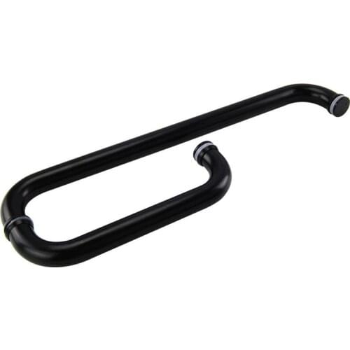 304 Stainless steel bathroom shower handle,Black paint,Hole distance 425mm x 225m,Never fade strong sturdy,bathroom hardware