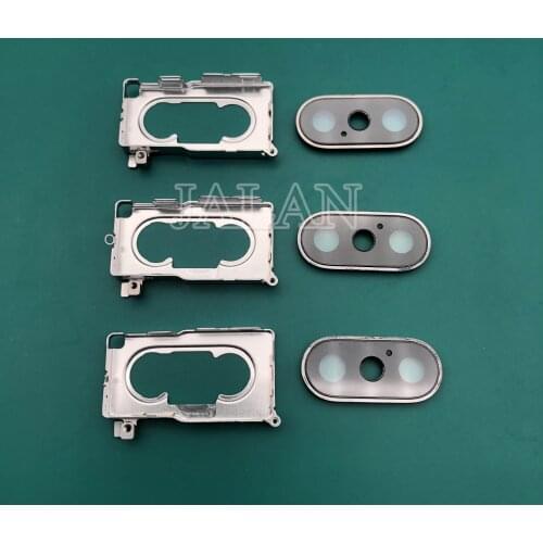 2pcs Back Rear Camera Glass Lens For Phone Xs Max With Cover Frame Accessories Replacement Repair Refurbish