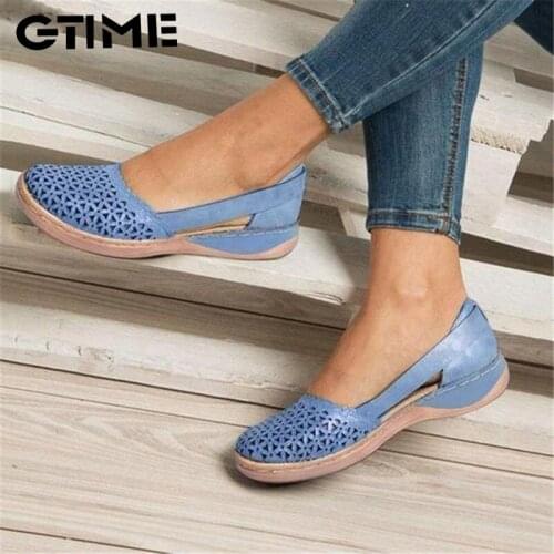 Womens Sandals 2020 Summer Handmade Ladies Shoes Leather Breathable Sandals Women Flats Retro Style Cusomized Support #SJPAE-83