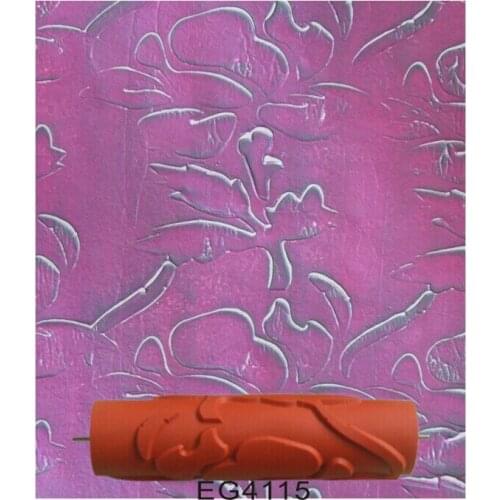 10 inch Paint Rubber Roller with Pattern Tools for Wall Painting Roller without Handle Texturized Rollers EG4115