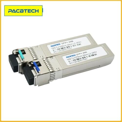 10Pairs 10G BIDI 10km 20km 40km 60km 80km 1270/1330nm LC SFP Module 10Gb BIDI SFP+ Module 10G WDM SFP Transceiver