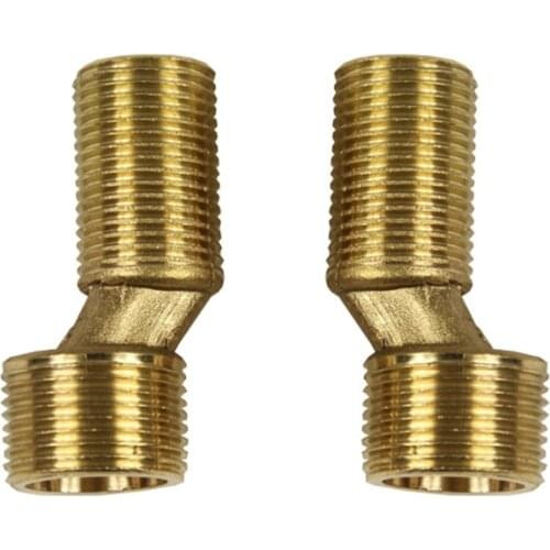 2pcs Copper Bathtub Wall-Mounted Faucet Extension Pipe Fittings Eccentric Variable Ddiameter Curved Feet Bent Feet Accessories