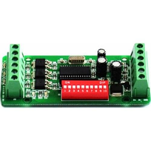 3 Channels DMX 512 LED Decoder Controller dimmer DC 12V-24V console use for RGB led strip