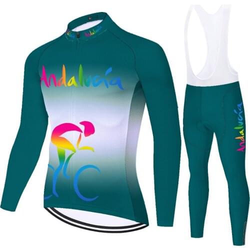Andalucia Summer Spirng Maillot Ropa Conjunto Uniforme Tricota Hombre Masculino Jersey Ciclismo Completo Ciclismo Estivo