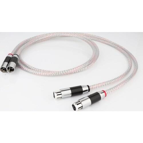 Valhalla Series RCA male To XLR female Audio Cable With White fiber hifi audio Cable