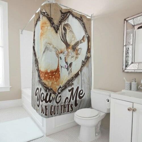 Animal Printing Tub Bathroom Shower Curtain Set Hang High Shower Curtain for Home Kids Bathroom Room College Students Dormitory