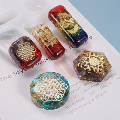 Geometric Pendant Resin Mold for DIY Crftas Epoxy Silicone Mold Jewelry Making