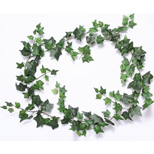 180cm Artificial Ivy plant greens faux plants Wedding garden decoration fake Rattan wall Hanging Vine Garland jungle Party decor