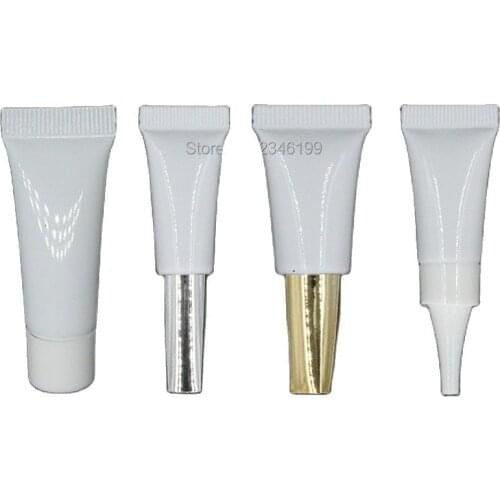 Eye Cream Cosmetic Hose 3ml Essence Soft Tube Empty White Cosmetic Container BB Cream Packaging 3g SunScreen Cosmetic Hose50pcs