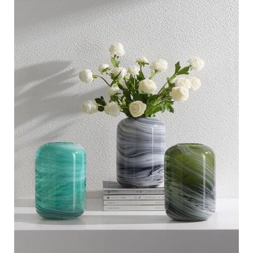 Creative Glass Vase Decoration Modern Minimalist Flower Arrangement Glass Container Living Room Table Decoration Hydroponic Vase