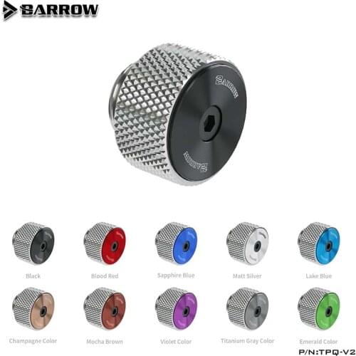 Barrow Water Cooling Fittings TPQ-V,G1/4'' Brass Manual Exhaust Valve Air Evacuation Valve for Computer Water Cooling System