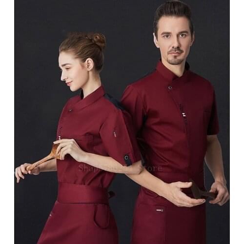 Summer Unisex Kitchen Restaurant Men Chef Jacket Uniform Breathable Mesh Cooks Tunic Kitchen Shirts Women Work Clothes Overalls