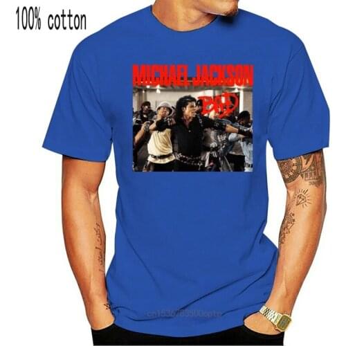Michael Jackson Bad Photo Black Men Short Sleeves T-Shirt women