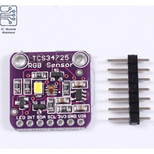 TCS34725 Color Sensor Module Purple Plate Low Power CJMCU-34725 Digital Electronic RGB Color Sensor Development Board Module