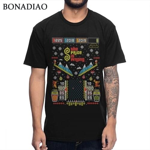 2019 Vintage Game The Price Is Wrong T shirt Mens Quality Harajuku T-Shirt Round Neck Big Size T Shirt