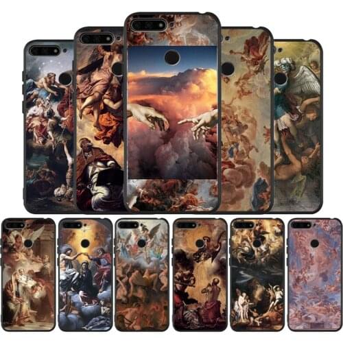 Renaissance art painting aesthetic Black Silicone Soft Phone Case For Honor 8X 9 8 10 20 30 Lite Pro MATE 9 10 20 30 Pro Lite