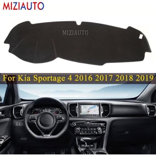 Dashboard Cover For Kia Sportage 2016 2017 2018 2019 2020 QL Windshield Dashmat Mat Sun Shade Cover Carpet Car Accessories