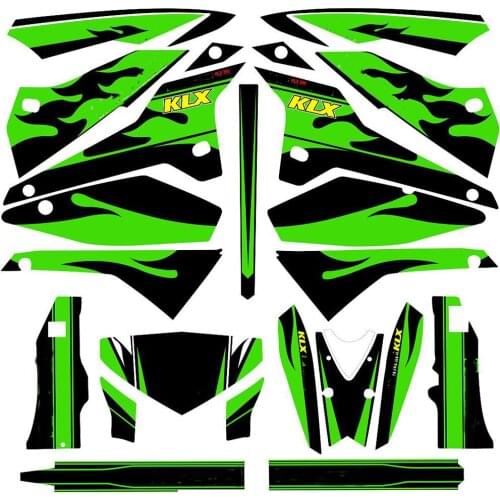 Motocross 3M Decals Graphics Stickers For Kawasaki KLX250 2008 2009 2010 2011 2012-2014 2015 2016 2017 2018 For Kawasaki 250 KLX