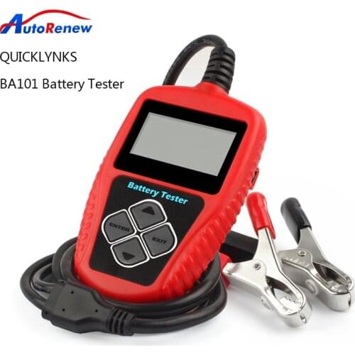 Newest QUICKLYNKS BA101 Battery Tester For 12V Car Battery Test Quickly Check The Health Of the Battery Support PK KONNWEI KW650