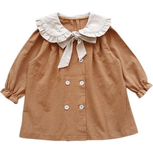 2021 Autumn Casual Solid Girls Dress Cartoon Kids Dresses For Girls High Quality Fashion Girl Clothes