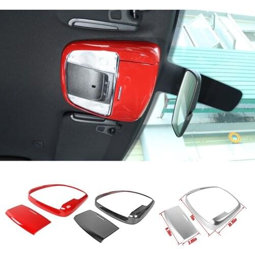 ABS Front Reading Light Lamp Cover Decorative Trim Fit for Dodge Charger 2014+ Durango / Chrysler 300C 2011+ Car Accessories