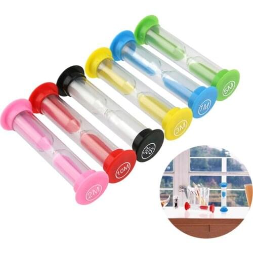6 Colors Hourglass 30sec / 1min / 2min / 3mins / 5mins / 10mins Colorful Hourglass Sandglass Sand Clock Timers