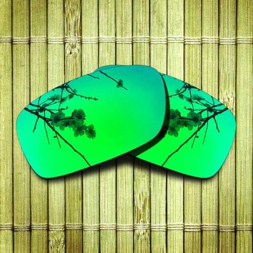 Polarized Replacement Lense For-Oakley Crankcase Sunglasses Frame True Color Mirrored Coating - Green Options