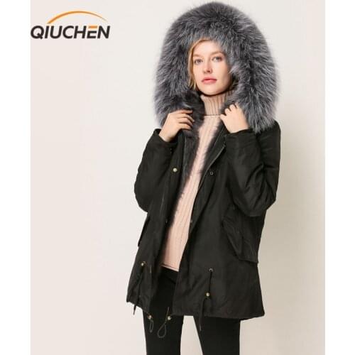 QIUCHEN Women's Black Jackets