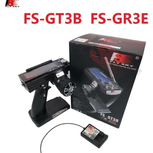 Flysky FS-GT3B GT3B 2.4G 3CH LCD Transmitter Radio Model Remote Control & Receiver for RC Car Boat