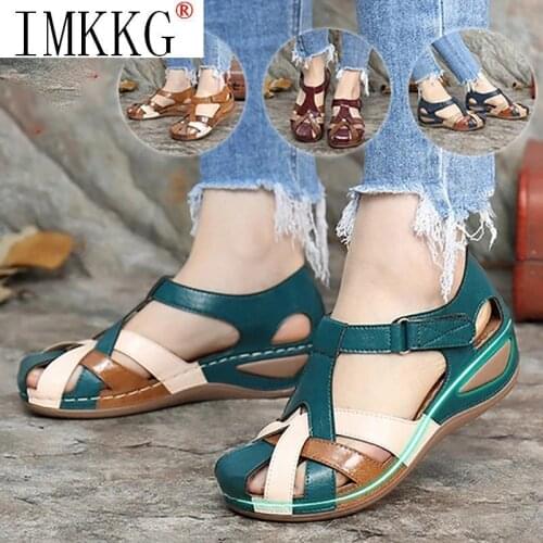 Fashion Women Sandals Waterproo Slip On Round Female Slippers Casual Comfortable Outdoor Fashion Sunmmer Plus Size Shoes Women
