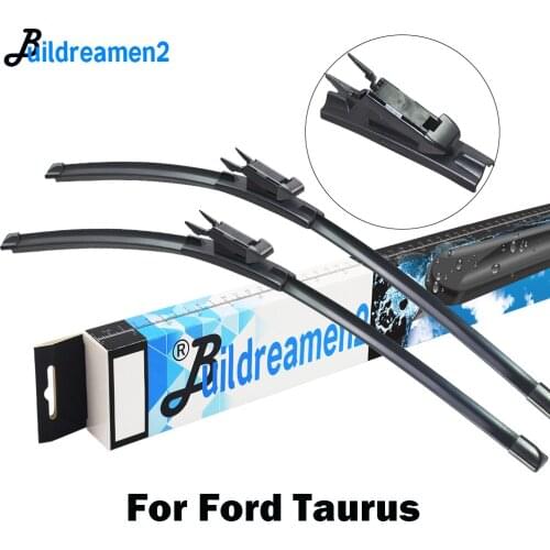 Buildreamen2 Car Front Windscreen Wiper Blade Auto Frameless Rubber Wiper For Ford Taurus X 1999-2016
